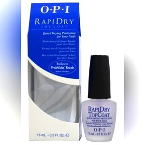 🆕️NWT OPI Rapid Dry Top Coat w/Wide Angle Brush Clear
